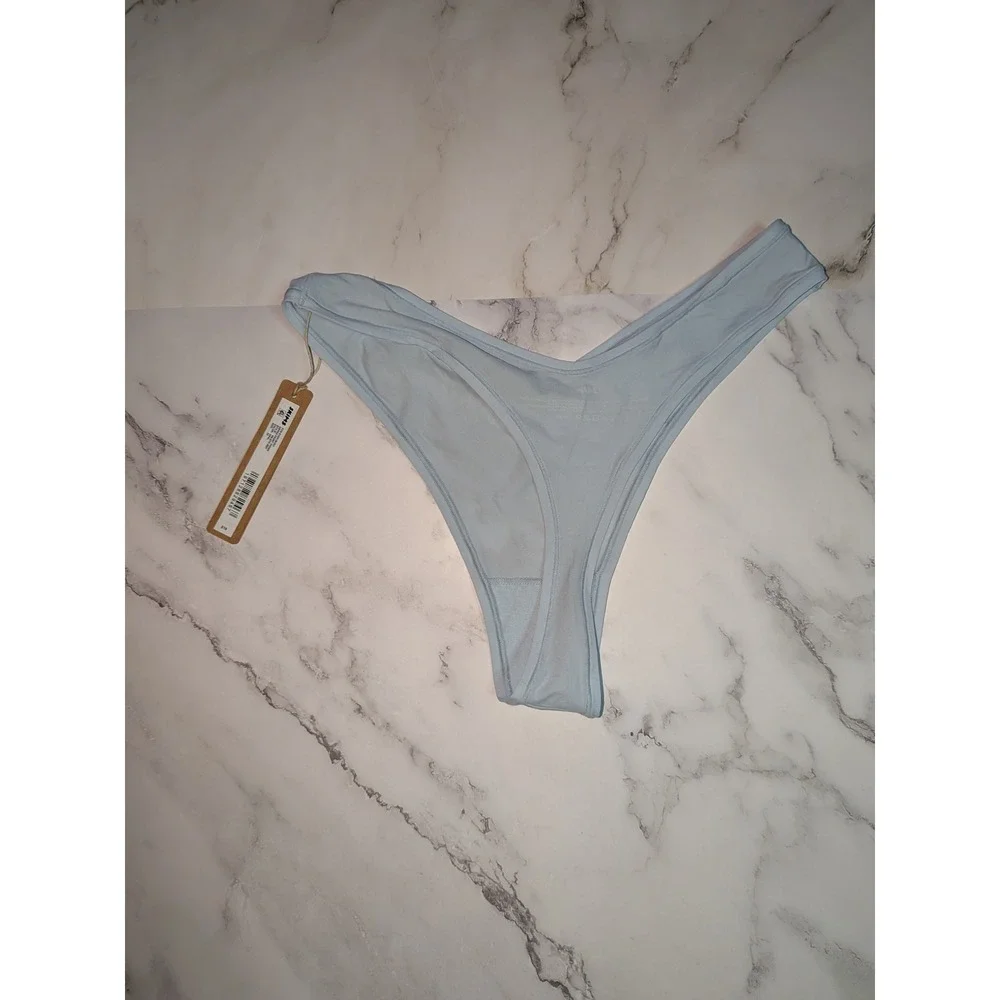 SKIMS Fits Everybody Dipped Front Thong Opal Blue PN-DTH-2027 Womens 3X NWT